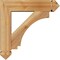 Ekena Millwork Imperial Arts and Crafts Rough Sawn Bracket w/ Offset Brace, Western Red Cedar, 6"W x 22"D x 22"H BKT0604X22X22IMP03RWR - alternate 2